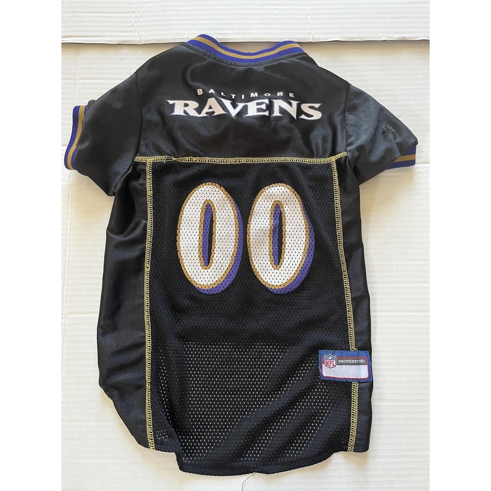 Baltimore Ravens Dog Jersey Pet Shirt Black Mesh 00 Football Team Apparel Med